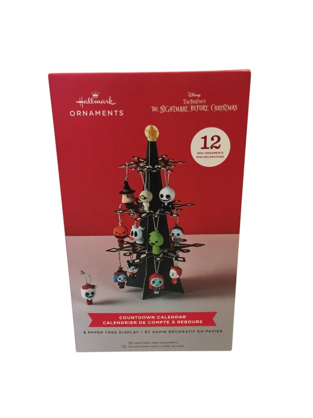 Hallmark Disney The Nightmare Before Christmas Calendar 12 Christmas Tree Orname